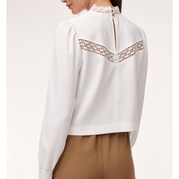 Aritzia Wilfred White Delaney Blouse - Picture 2 of 10